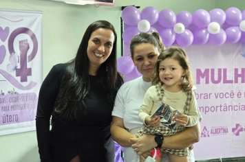 Foto - Março Lilás Palestra de Prevenção e Cuidado com a Mulher