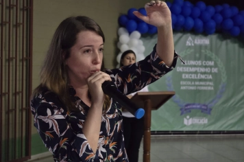 Foto - Cerimônia de premiação do Projeto +IDEB