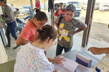 Foto - Vacinação nos trabalhadores do Setor de Obras 