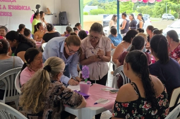 Foto - Dia da Mulher no CRAS Homenagem e Convivência