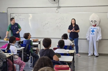 Foto - Saúde e Educação juntas pela vacinação em dia