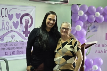 Foto - Março Lilás Palestra de Prevenção e Cuidado com a Mulher