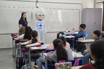 Foto - Saúde e Educação juntas pela vacinação em dia