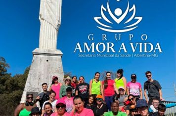 Foto - Caminhada do Grupo Amor à Vida - Mirante do Cristo de Albertina