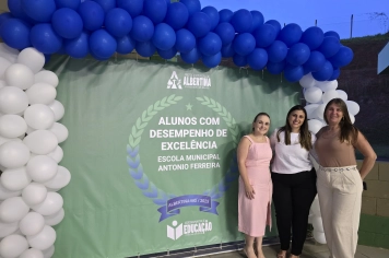 Foto - Cerimônia de premiação do Projeto +IDEB