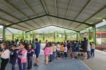 Foto - Churrasco na Escola Municipal Antonio Ferreira