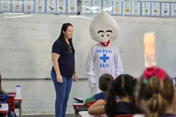 Foto - Saúde e Educação juntas pela vacinação em dia