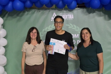 Foto - Cerimônia de premiação do Projeto +IDEB