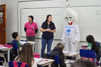 Foto - Saúde e Educação juntas pela vacinação em dia