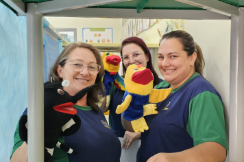 Foto - Teatro educativo conscientiza crianças sobre o combate à dengue