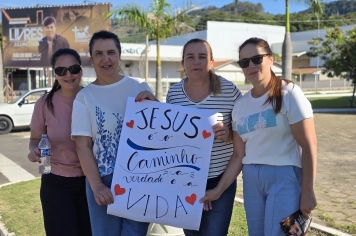 Foto - Evangelização em Albertina (8º Semana Evangélica)