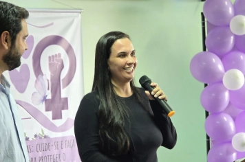 Foto - Março Lilás Palestra de Prevenção e Cuidado com a Mulher