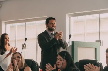 Foto - Relembre o momento histórico da posse em Albertina: Gestão 2025-2028 inicia com fé, compromisso e união