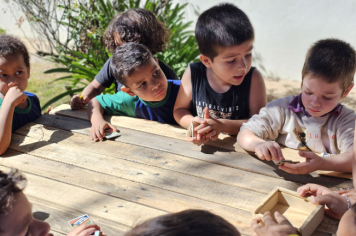 Foto - Jardim Sensorial da Pré-Escola Municipal Luzia Sanches Diniz