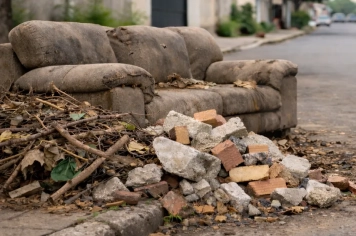 Cidade limpa tem regra: galhos e entulho, só no dia certo
