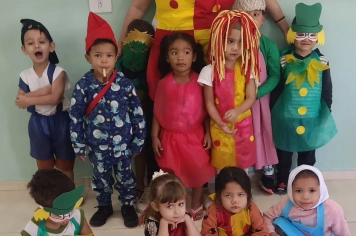 Personagens do Sítio encantam atividade na Creche Municipal Tereza Rossi