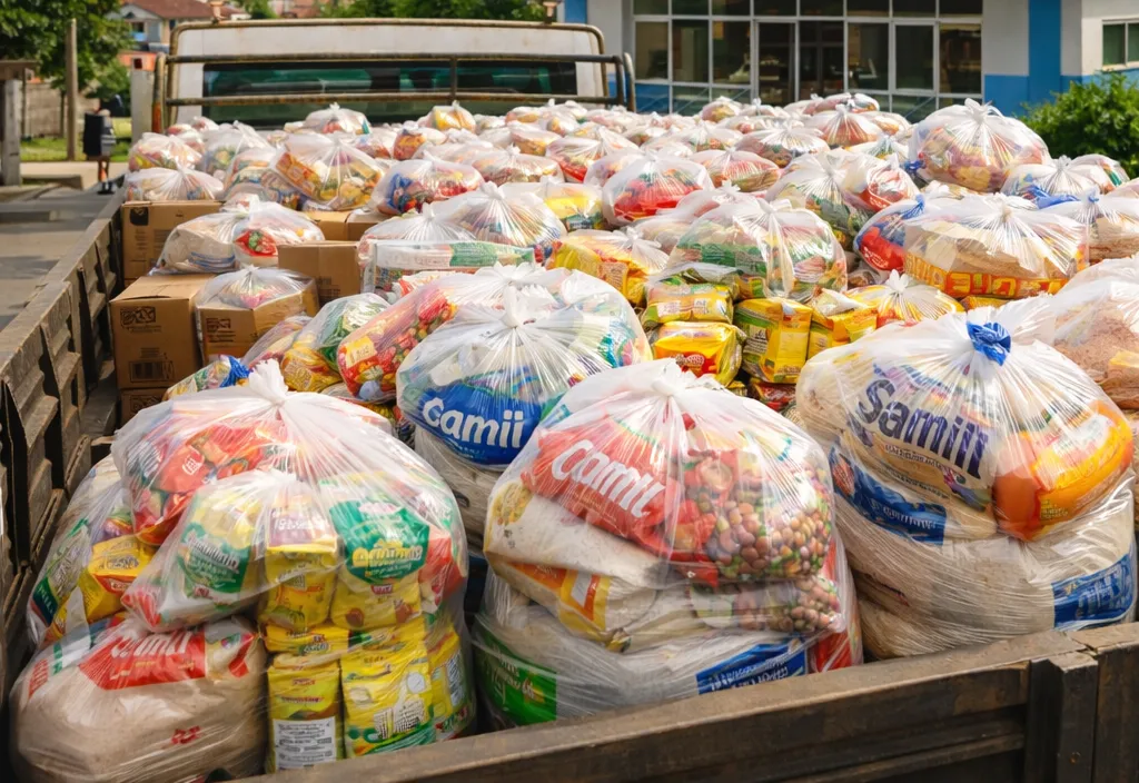 Arrecadação de Alimentos do Poeirão mobiliza Albertina em apoio ao Hospital Francisco Rosas