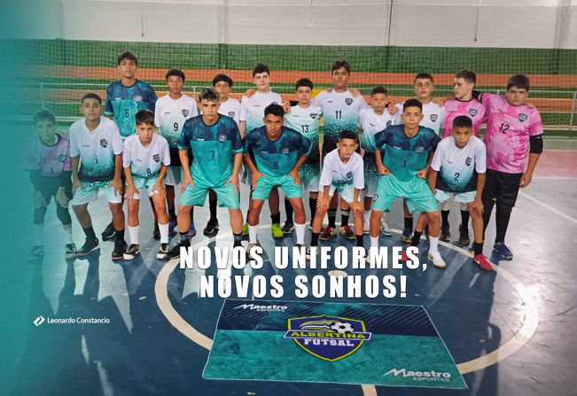 Albertina Veste Seus Jovens Atletas com Novos Uniformes!