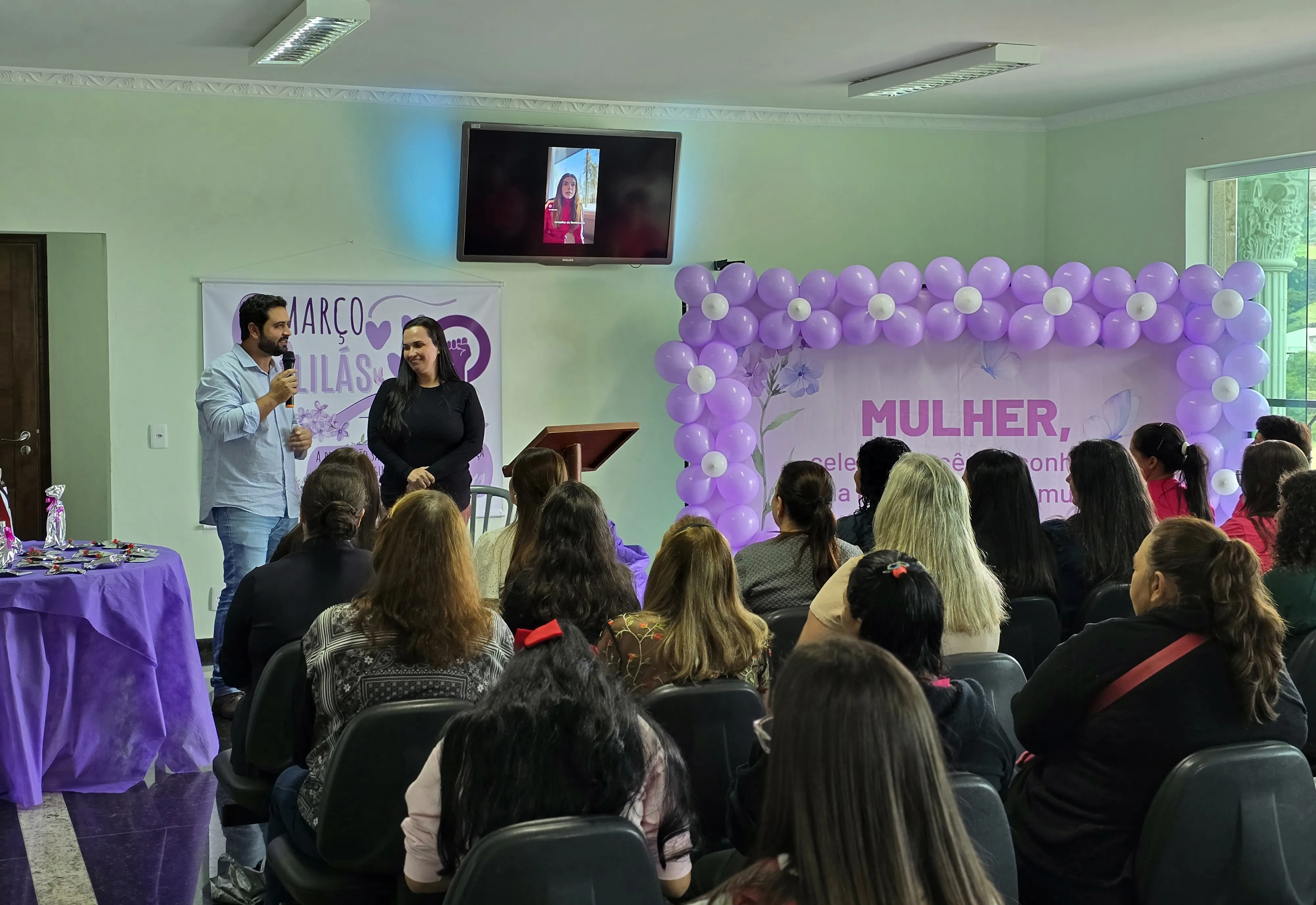 Palestra do Março Lilás reforça prevenção do câncer do colo do útero e valoriza saúde da mulher em Albertina
