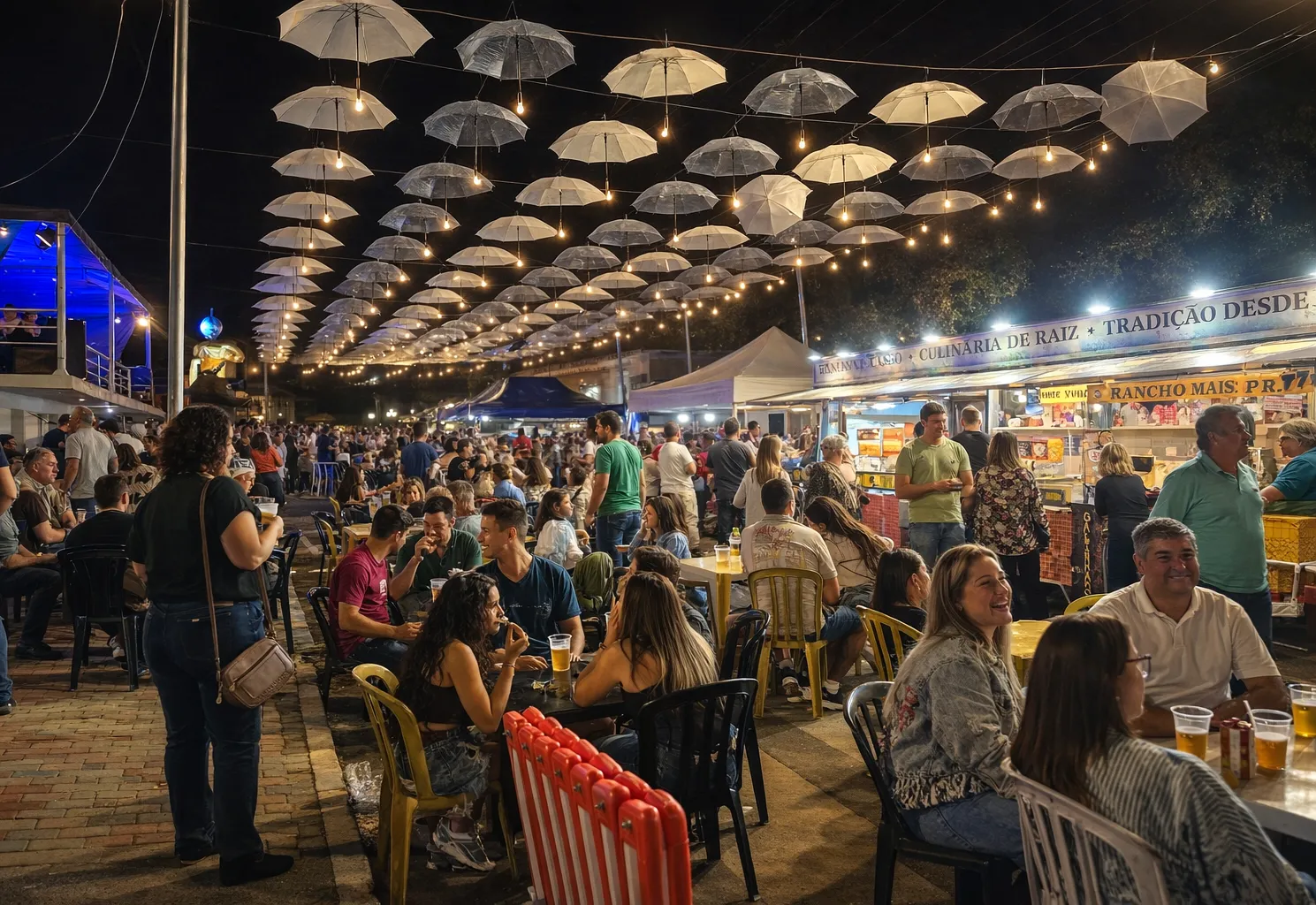 Feira Noturna volta a movimentar Albertina com música ao vivo e clima de encontro