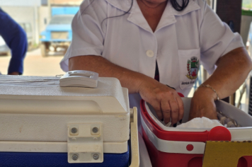 Foto - Vacinação nos trabalhadores do Setor de Obras 