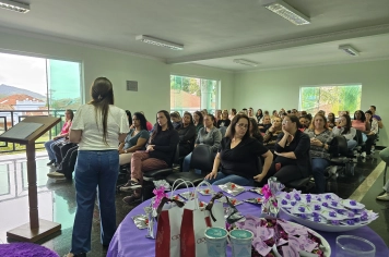 Foto - Março Lilás Palestra de Prevenção e Cuidado com a Mulher