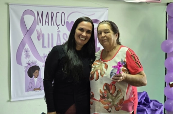 Foto - Março Lilás Palestra de Prevenção e Cuidado com a Mulher