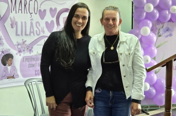 Foto - Março Lilás Palestra de Prevenção e Cuidado com a Mulher