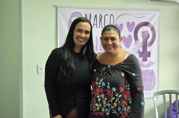 Foto - Março Lilás Palestra de Prevenção e Cuidado com a Mulher