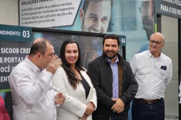 Foto - Nova agência do Sicoob é inaugurada em Albertina e marca avanço para o desenvolvimento local