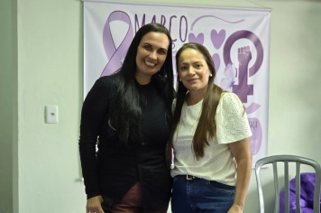 Foto - Março Lilás Palestra de Prevenção e Cuidado com a Mulher