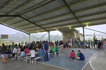 Foto - Churrasco na Escola Municipal Antonio Ferreira