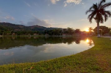 Foto - Por Do Sol no Lago Municipal 