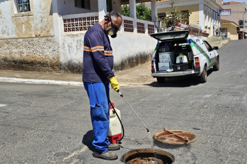 Foto relacionada - Albertina realiza dedetização nos bueiros e rede de esgoto para combater pragas e garantir mais saúde à população