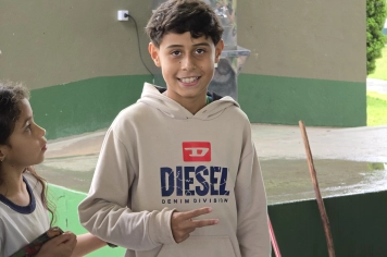 Foto - Churrasco na Escola Municipal Antonio Ferreira