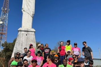 Foto - Caminhada do Grupo Amor à Vida - Mirante do Cristo de Albertina