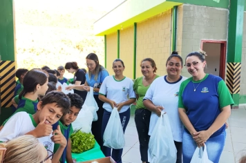 Foto - Horta dos Alunos da Escola Antonio Ferreira 