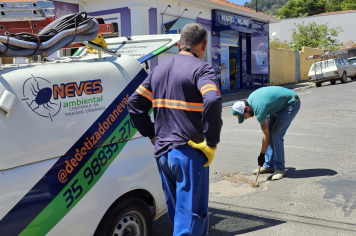 Foto relacionada - Albertina realiza dedetização nos bueiros e rede de esgoto para combater pragas e garantir mais saúde à população