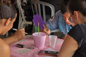 Foto - Dia da Mulher no CRAS Homenagem e Convivência