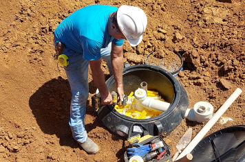 Foto - Instalação de Fossas Biodigestoras na Zona Rural de Albertina