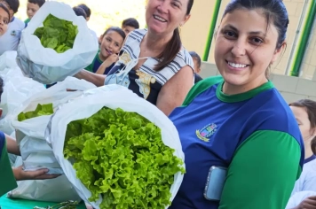 Foto - Horta dos Alunos da Escola Antonio Ferreira 