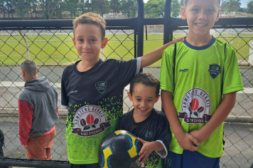 Foto relacionada - Albertina Futsal marca presença no Campeonato Baby Foot em Pinhal e fortalece o esporte de base