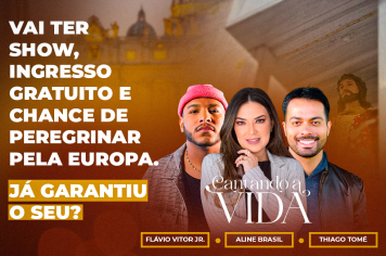 Albertina recebe show católico com entrada gratuita e sorteio de peregrinação pela Europa