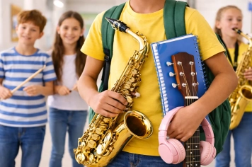 Aulas de música no contraturno fortalecem talento e formação dos alunos na Escola Antônio Ferreira