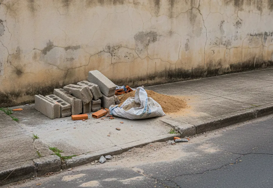 Calçada Livre, Cidade Segura: Prefeitura reforça orientação sobre limpeza de terrenos e retirada de materiais de construção