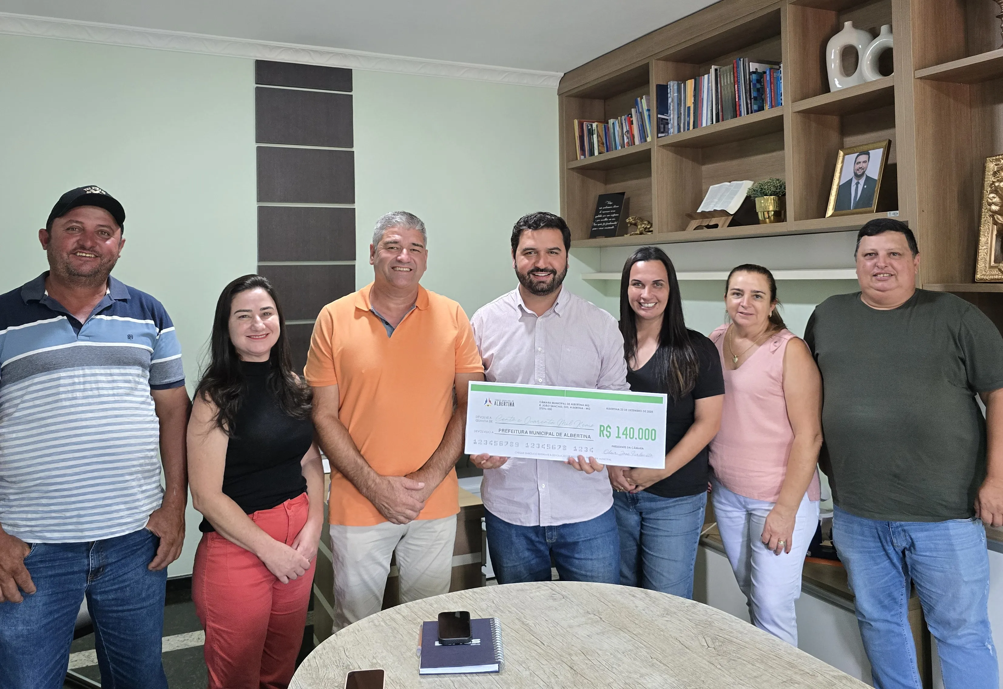 União que gera resultado: Câmara devolve R$ 140 mil e recurso será direcionado para fortalecer a saúde em Albertina