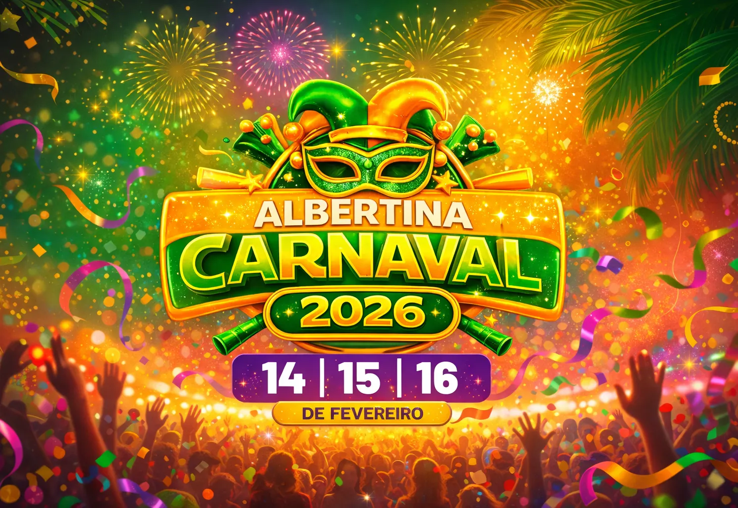 Albertina entra no clima: Carnaval 2026 já tem data marcada!