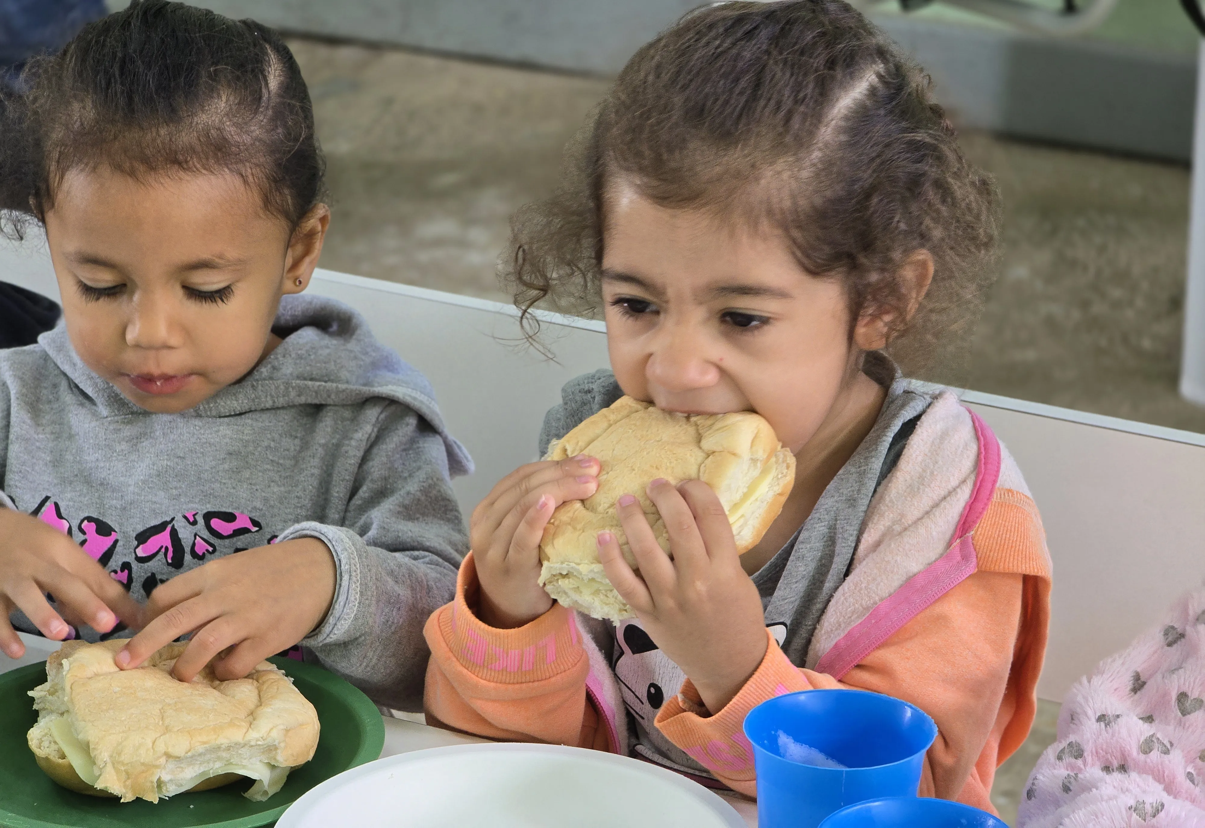 PANQUECA E HAMBÚRGUER ARTESANAL MARCAM LANCHE ESPECIAL NA CRECHE MUNICIPAL TERESA ROSSI