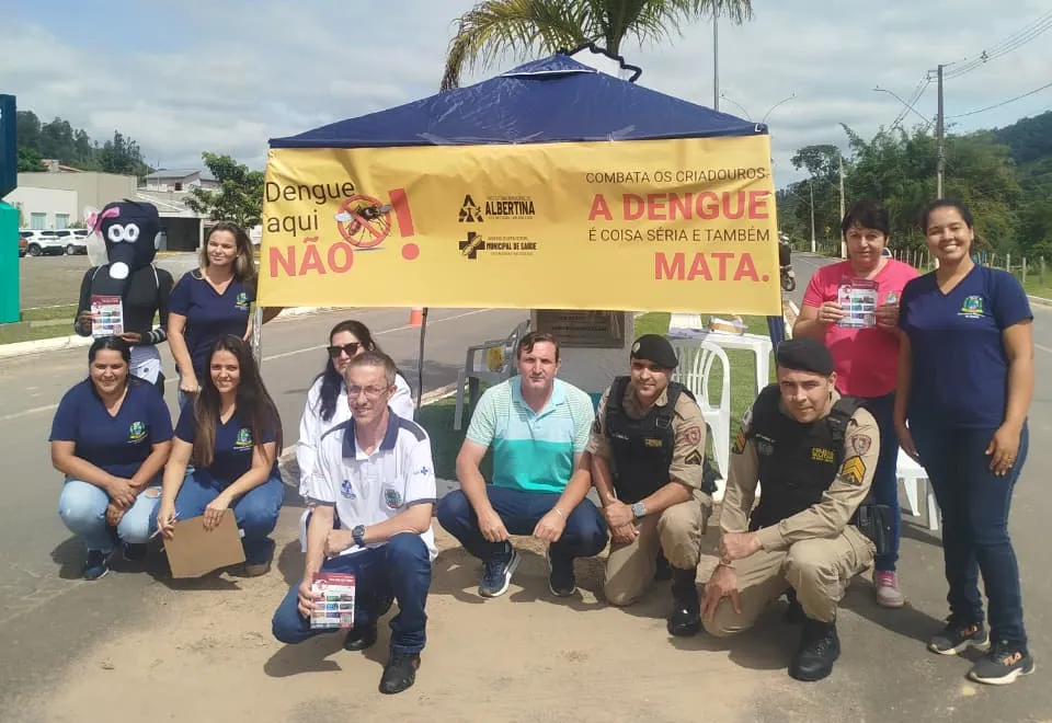 Dia D contra a Dengue mobiliza Avenida Minas Gerais com orientação e vacinação em Albertina