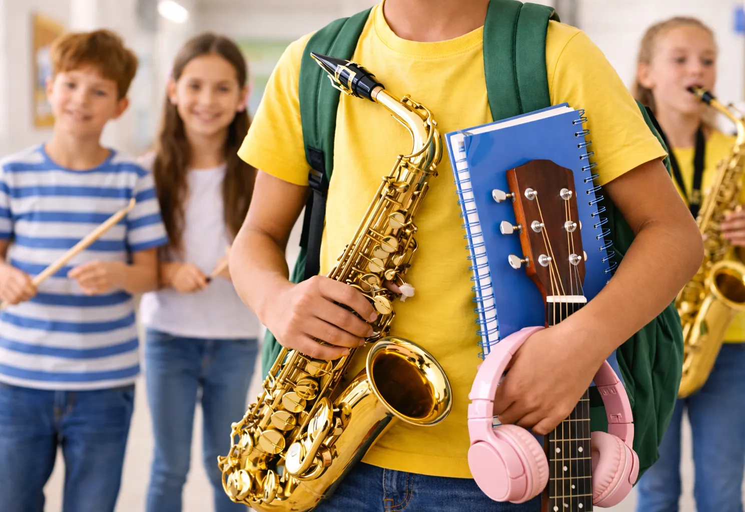 Aulas de música no contraturno fortalecem talento e formação dos alunos na Escola Antônio Ferreira